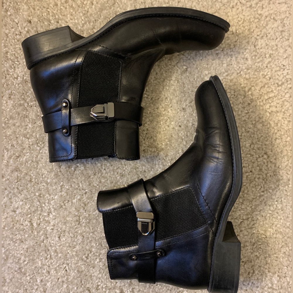 Aquatalia Buckle Chelsea Ankle Boot